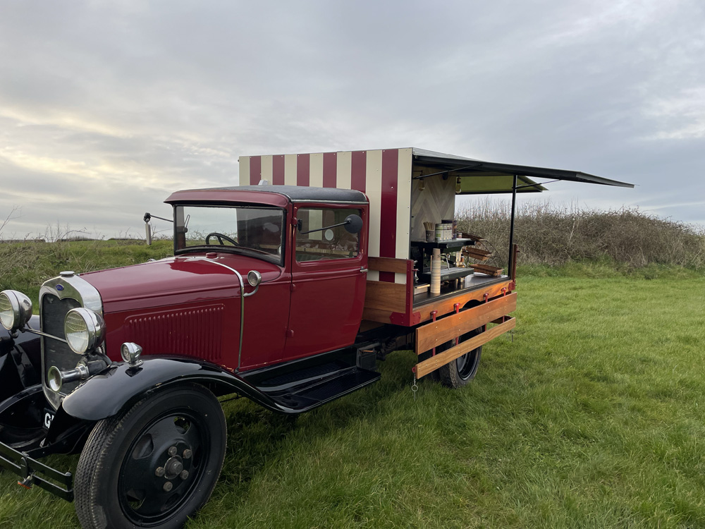 Classic Coffee Company Ford AA truck restored and serving coffee